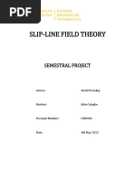 Slip Line Field Theory Project