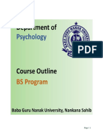 BS Psychology - Course Outline