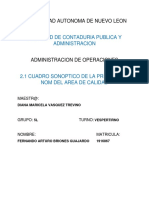 2.1 - Cuadro Sinóptico de La Principales NOM Del Área de Calidad