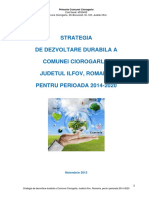 Strategia de Dezvoltare Durabila A Comunei Ciorogirla Judetul Ilfov Pentru Perioada 2014-2020