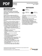 Mcf52259 Coldfire Microcontroller: Data Sheet: Technical Data