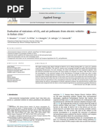 Emission of CO2 of Electric Vehicle