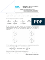 Ficha #3 de Trigonometria