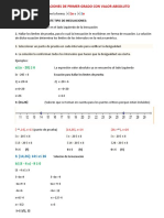 Inecuaciones de Primer Grado Con Valor Absoluto