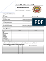 Hs Counseling Intake Form