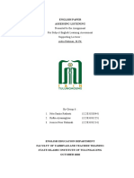 Assesing Listening Paper - Group 6 - ELA - TBI5F