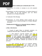 Clasificación Del Delito Por Duración y Por Elemento Interno