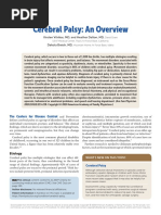 Cerebral Palsy: An Overview: The Centers For Disease Control