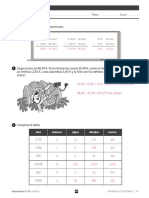 Matemáticas 4º Primaria Mas Savia Examen Unidad 8