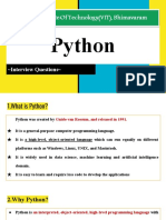 Python (Interview Questions)