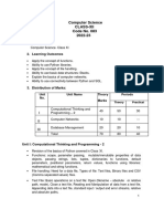 12 Syllabus 2023 Computer Science