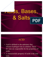 Acids, Bases, & Salts