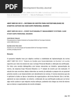 Abnt NBR Iso 20121) Sistemas de Gestão para Sustentabilidade de Eventos Estudo de Caso Expo Personal Boards