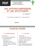 Anti-Histaminiques Et Les Antitussifs