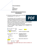 Solución Ejercicios Propuestos #5 Circunferencia