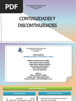 Actividad de Cierre Continuidades y Descontinuidades