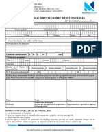 Formulario No Afectacion Del Impuesto de Bienes Inmuebles