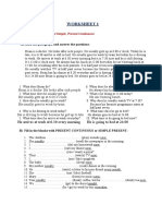 Exercises - SimplePresente Tense - Present Progressive - Modal Verbs1