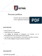 Personas Jurídicas: - Docente: Marcos Estremadoyro Agramonte - Curso: Legislación Empresarial