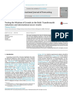 Testing The Wisdom of Crowds in The Field: Transfermarkt Valuations and International Soccer Results Thomas Peeters