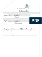 English Oral Test January 2022