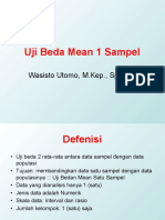 Uji Beda Mean 1 Sampel Pak Wasis