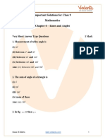 Important Questions For CBSE Class 9 Maths Chapter 6 - Lines and Angles