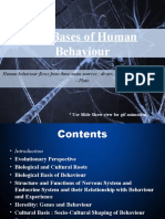 The Bases of Human Behaviour