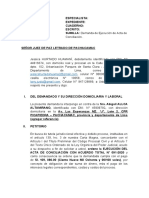 Demanda de Ejecución de Acta de Conciliación Hurtado Huamani 