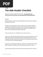 The Side Hustler Checklist