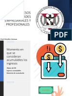 De Los Ingresos Por Actividades Empresariales y Profesionales