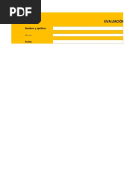 Evaluación T1: Nombres y Apellidos: Curso: Fecha