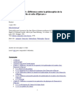 Thèse de Doctorat Différence Entre La Philosophie de La Nature de Démocrite Et Celle D'epicure