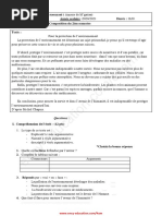 Dzexams-Pour La Protection de L'environnement