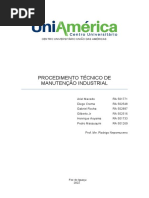 ENTREGA 1-Procedimento Tecnico Da Manutencao Industrial