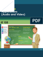 Multimedia Applications - Audio and Video