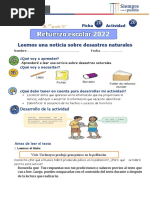 Com. Leemos Una Noticia Sobre Desastres Naturales