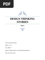 Design Thinking Stories Report