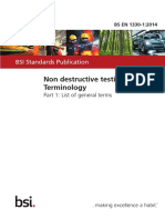 Bs en 1330 1 2014 Non Destructive Testing Terminology Api Asme Publication