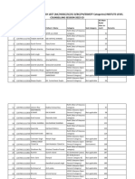 Tentative Merit List For B.Tech Leet (Aic/Hogc/Sc/Sc-D/Bc/Ph/Esm/Ff Categories) Insitute-Level Counselling Session 2022-23