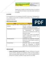 Matriz de Identificacion de Epps Por Puesto de Trabajo