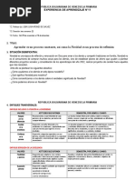 3° Grado - Experiencia de Aprendizaje N°11