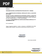 14.PEC117 - Carta N°14-CSC-PRESENTACIÓN DE PLANTEL CLAVE