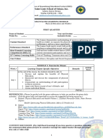 Physical Education and Health 1 (1st Quarter)