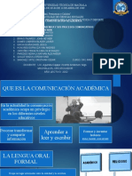 Unidad 1: La Comunicacion Académica y Sus Procesos Comunicativos