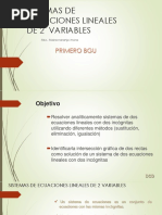 1ERO. Actividades PARCIAL 2 - Sistemas de Ecuaciónes 2x2 - T3