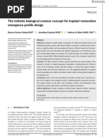 EBC概念 J Esthet Restor Dent - 2021 - Gomez‐Meda - The esthetic biological contour concept for implant restoration emergence