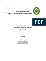 Summative Assessment 2 Industrial Revolution (Architecture) Planning 2