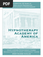 Hypnotherapy Academy Catalog