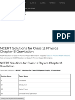 NCERT Solutions For Class 11 Physics Chapter 8 Gravitation